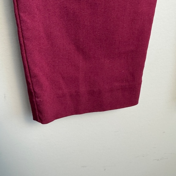 Zac & Rachel Women's Nylon Blend Jegging Pants Burgundy-Wine 8 Casual Stretch - Picture 2 of 14